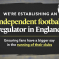 Major reform of football in England